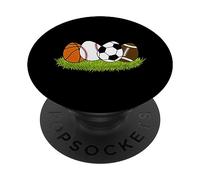 Bambini Pasqua Ragazzi Calcio Baseball Basket Calcio Coniglietti PopSockets PopGrip Adesivo