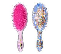 bambini perchio paccola a paccola di pacchio reglitti stallitti detangler set bristle masseggio per ragazzi bambini ragazze curli drive lungo shorno (uccello e zebra) 2 pezzi, spazzole