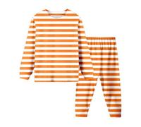 Bambini, Pigiama A Righe per, Manica Lunga E Pantaloni Lunghi, Pigiama per, Comodo da Indossare in Casa, Tessuto Morbido, Anti-Rughe