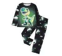 Bambini Pigiama Set,Pigiami Bambine Invernali Stampa Artistica Bimbo per Bambina Abbigliamento da casa 2 Pezzi Natalizio Bambino Ragazzi e Ragazze 2-8 Anni