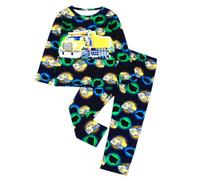 Bambini Pigiama Set,Pigiami Bambine Invernali Stampa Artistica Bimbo per Bambina Abbigliamento da casa 2 Pezzi Natalizio Bambino Ragazzi e Ragazze 2-8 Anni