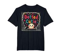 Bambini Polka DOT Cutie Hearts Fun Maglietta, Uomo Taglie Grandi, Nero, 2X Tall