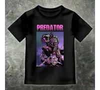 Bambini Predatore Yautja Fumetto Stile 80s Film Alieni Sci Fi T Shirt
