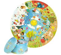 Bambini Puzzle Rotondo 150 Pezzi boppi Riciclato Puzzle Animali Space