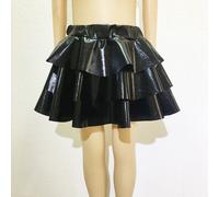 Bambini Ragazza Gonna Tutù a Strati Vestito Costume Lucido Plissettato Fronzoli