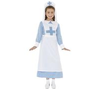Bambini Ragazze Costume WW1 Vintage Infermiera Libro Giorno Completo Smiffys