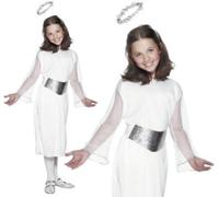 Bambini Ragazze Unisex Angel Costume & Halo Natale Angel Da Smiffys