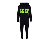 Bambini Ragazzi Geek Stampa Nero & Verde A2Z Onesie one piece Tutti IN Uno