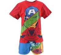 Bambini Ragazzi Marvel Avengers Top E Shorts Set Captain America Hulk Iron Man