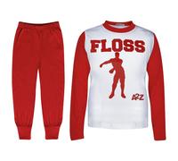 Bambini Ragazzi Pigiama Rosso Trendy Floss A2Z Stampa Natale Riposo Completo Set
