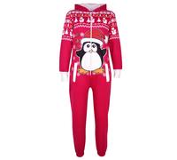 Bambini Ragazzi Ragazze Pinguino Natale Pile A2Z Onesie one piece Tuta 5-13 Anno