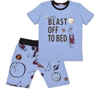 Bambini Ragazzi Rocket Astronave Esplosione Spento Pigiama 2 Pezzi Notte Set