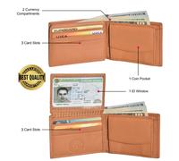 Bambini Ragazzi Slim Compatto Moneta Tasca Portafogli Marrone Da Leatherboss