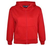 Bambini Ragazzi Unisex Semplice Cappuccio Pile Zip Stile Cerniera Età 2-13 Anno