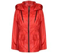 Bambini Rosso Naso Giorno Giacca Impermeabile a Vento Parka Cappuccio Cappotto