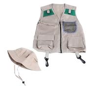 Bambini Safari Costumi STEM Outdoor Explorers Cargo Vest Con Cappello Esploratori Esplorazione Avventura Campeggio Kit Costume