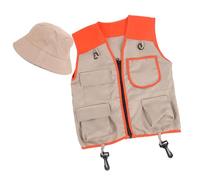 Bambini Safari Costumi STEM Outdoor Explorers Cargo Vest Con Cappello Esploratori Esplorazione Avventura Campeggio Kit Costume