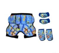 Bambini Sci Protezione Hip Shorts 20-30kg EVA Pads | Cuscinetti in EVA ispessiti, assorbimento degli urti, protezione per cosce coccige e fianchi, riduce la paura