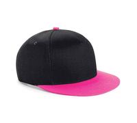 Bambini Snapback Bicolore Baseball Cappello Beechfield Ragazzi Cotton Twill Cap