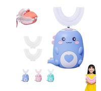Bambini spazzolino da denti elettrico a forma di U bambino 2-6-12 anni di età spazzolino sonoro ricaricabile completamente automatico a forma di U maschile e femminile-B