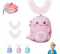 Bambini spazzolino da denti elettrico a forma di U bambino 2-6-12 anni di età spazzolino sonoro ricaricabile completamente automatico a forma di U maschile e femminile-P