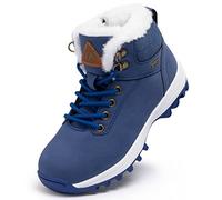 Bambini Stivali Neve Ragazze Stivaletti Ragazzi Comodi Caldi e Antiscivolo Scarpe Invernali Stivaletto Boots Blu Gr.25
