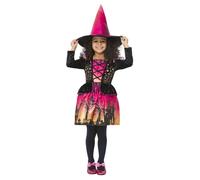 Bambini Strega Costume Ragazze Halloween Streghe Vestito Festa