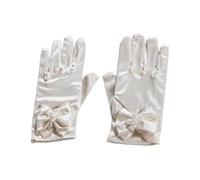 Bambini Taglia Bowknot Guanti Per Mostra D'arte Uniforme Partito Partito Stage Formale Abbigliamento Uniforme Accessori Bianco Bowknot Guanti, Beige, Taglia unica