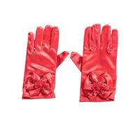 Bambini Taglia Bowknot Guanti Per Mostra D'arte Uniforme Partito Partito Stage Formale Abbigliamento Uniforme Accessori Bianco Bowknot Guanti, Rosso, Taglia unica