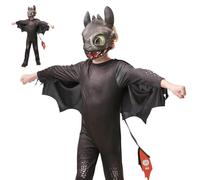 Bambini Toothless Ragazzi Costume How To Train Your Dragon Notte Furia Completo