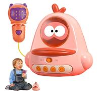 Bambini Toy Microfono, Chick Shaped Cartoon Portatile Karaoke Toy Microfono, Handheld Karaoke Music Microfono Giocattoli per ragazze, ragazzi, Singing Toy for Fun Play, Musical Toy
