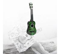 Bambini ukulele prescolare che impara la piccola chitarra per principianti