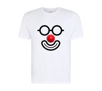 Bambini Unisex Fumetto Sollievo Rosso Naso Giorno T-Shirt, Silly Viso (Carità