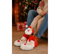 Bambini Unisex Spot On Piatto Novità Babbo Natale Pantofole - X2R089