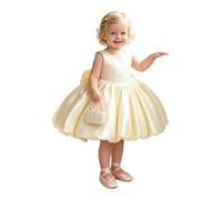 Bambini Vestito Bimba Vestitino Elegante con Fiori da Battesimo | Vestito Bimbe In Stile Principessa,A Line,La Sessione Foto Compleanno,Fotografia,Sposa,Battesimo,Abito Da,Eventi Formali