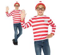 Bambini Wheres Wally Kit Istantaneo Libro Settimana Ragazzi Costume Nuovo