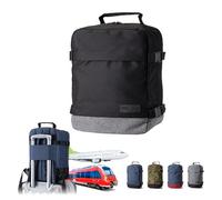BambiniWelt by Rafael K. Zaino per Ryanair Eurowings 40 x 20 x 25 cm, 40 x 30 x 20 cm, zaino da viaggio per cabina Weekender, nero/grigio, 40x20x25 cm 20L, Rucksack