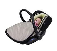 BAMBINIWELT - Coprigambe invernale per ovetto compatibile con MAXI-COSI Cabrio Fix, Pebble, Citi con stelle in lana (stelle beige beige) XX