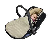 BAMBINIWELT - Coprigambe invernale per ovetto compatibile con MAXI-COSI Cabrio Fix, Pebble, Citi con stella in pile (stella beige) XX