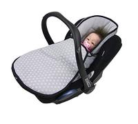 BAMBINIWELT - Coprigambe invernale per ovetto compatibile con MAXI-COSI Cabrio Fix, Pebble, Citi con stella in pile (stelle grigio chiaro) XX