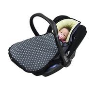 BAMBINIWELT - Coprigambe invernale per ovetto compatibile con MAXI-COSI Cabrio Fix, Pebble, Citi con stelle in lana (grigio scuro) XX