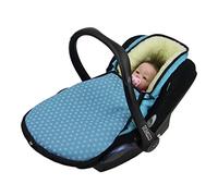 BAMBINIWELT - Coprigambe invernale per ovetto compatibile con MAXI-COSI Cabrio Fix, Pebble, Citi con stelle in lana (stella turchese) XX