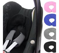 Bambiniwelt, cuscino imbottito per la testa per Maxi Cosi Pebble/Pebble Plus, pile (nero)