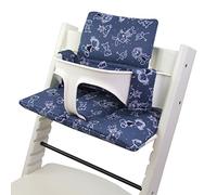 BAMBINIWELT - Fodera di ricambio per seggiolone, set di riduttori, compatibile con STOKKE Tripp Trapp Trapp per seggiolone, design (figure marine)