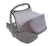 BAMBINIWELT Parasole parasole per ovetto, compatibile con Maxi Cosi CABRIO-FIX + imbottitura gratuita (grigio chiaro)