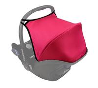 BAMBINIWELT Parasole parasole per ovetto, compatibile con Maxi Cosi CABRIO-FIX + imbottitura inclusa (rosa)