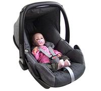 Bambiniwelt, rivestimento di ricambio compatibile con Maxi-Cosi Pebble per ovetto, set completo da 5 pezzi (grigio mélange e grigio scuro)