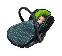 BAMBINIWELT - Sacco nanna invernale per ovetto compatibile con MAXI-COSI Cabrio Fix, Pebble, Citi con stella in pile (verde oliva) XX