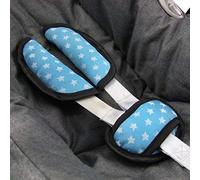 BAMBINIWELT - Set di imbottiture universali per seggiolino auto, compatibile ad esempio con Maxi Cosi Cybex stelle (stelle turchese)