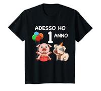Bambino 1 Compleanno Bambini & Porcellino - Regalo Di 1 Anni Maglietta